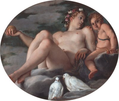 Venus und Amor von Annibale Carracci